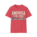 America 250 Years of Freedom: 1776-2026 Vintage Anniversary T-Shirt