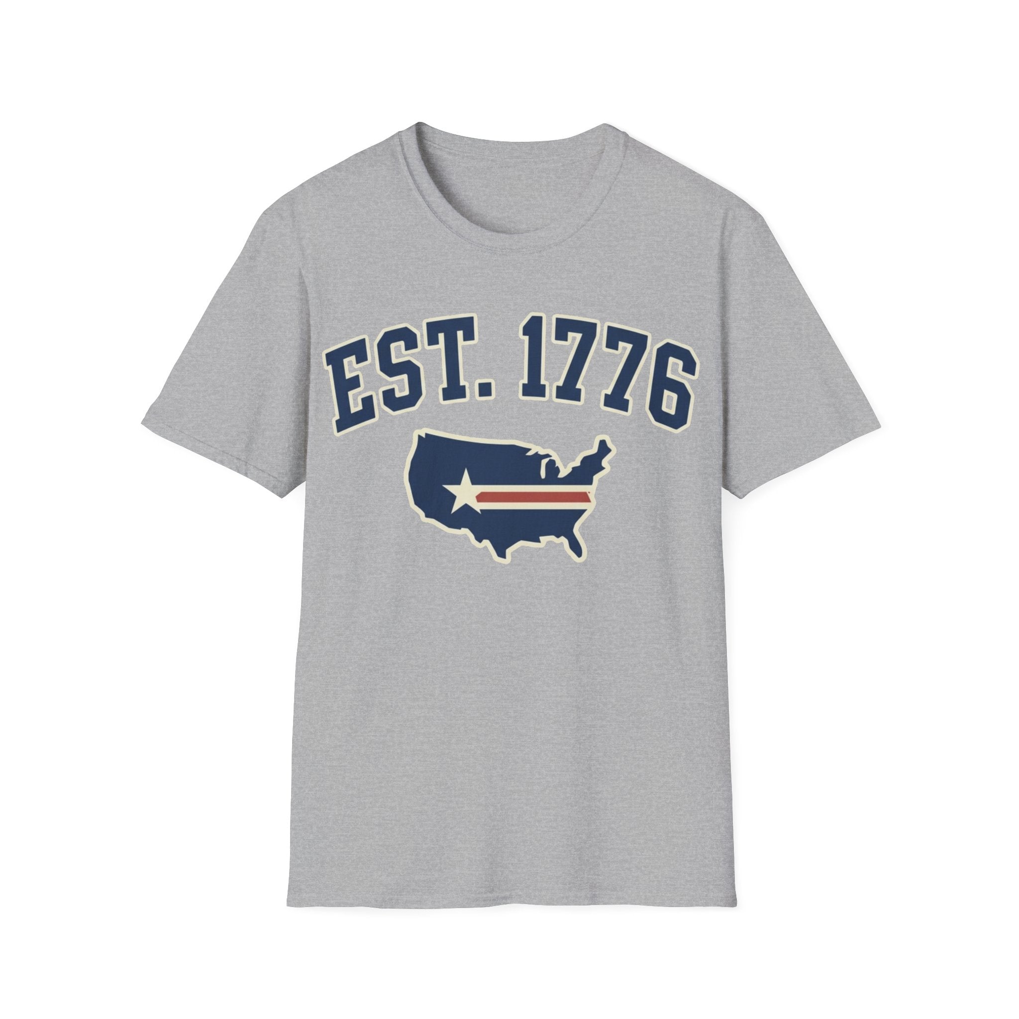 Vintage EST 1776 USA Map T-Shirt | Classic Americana Patriotic Tee