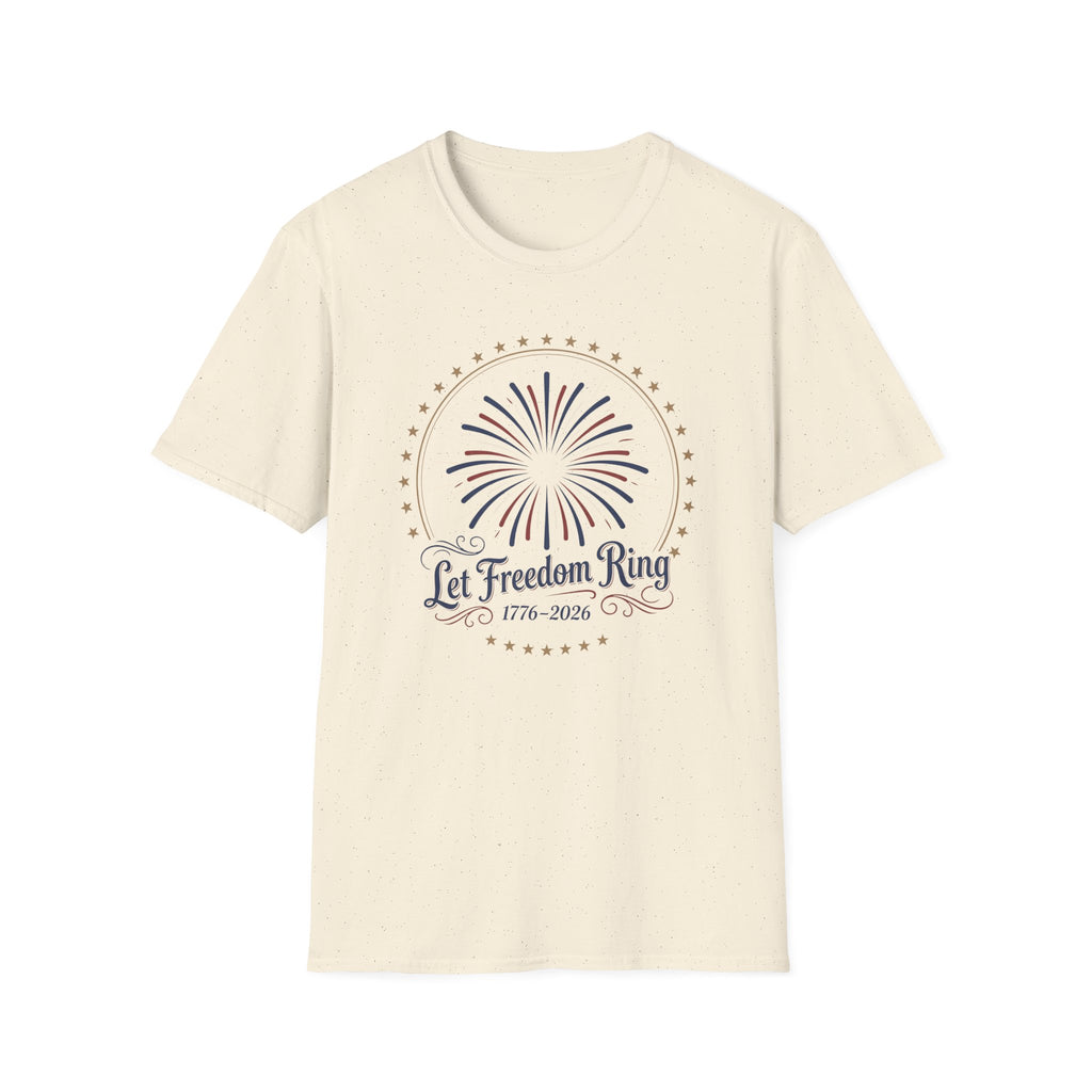 Let Freedom Ring: America 250th Anniversary Fireworks T-Shirt (1776-2026)