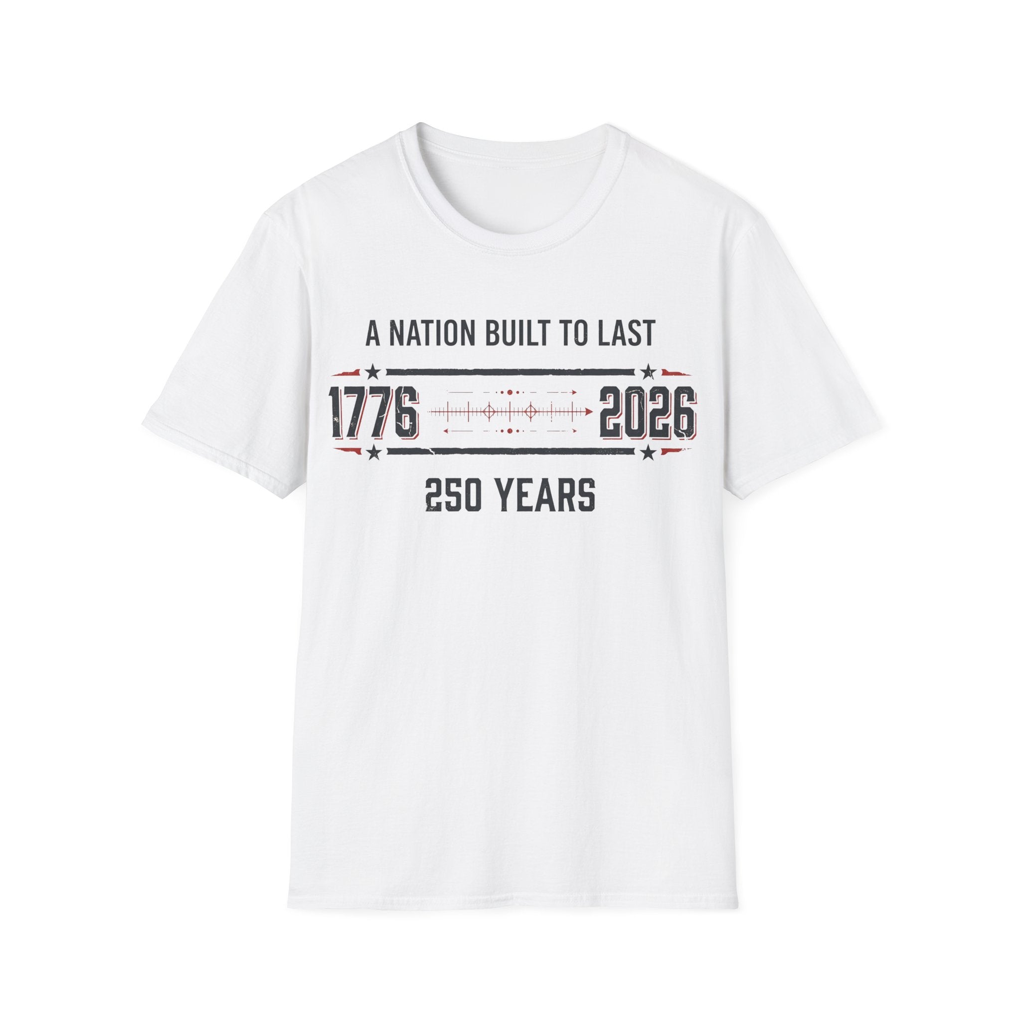A Nation Built To Last T-Shirt | Vintage 1776-2026 America 250 Tee