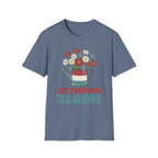 Let Freedom Bloom Retro Patriotic Floral T-Shirt | Vintage 4th of July Tee