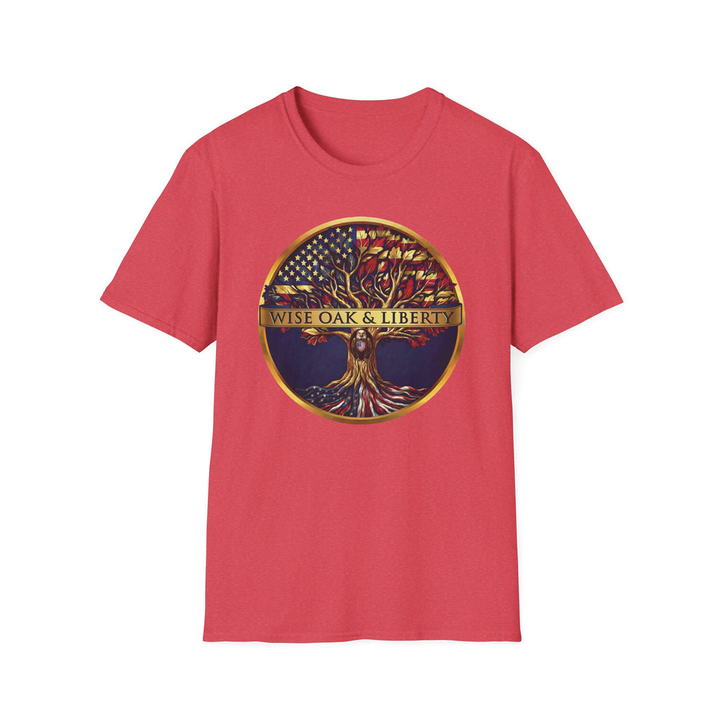 Wise Oak & Liberty Official Emblem T-Shirt | Patriotic Tree & Eagle Tee
