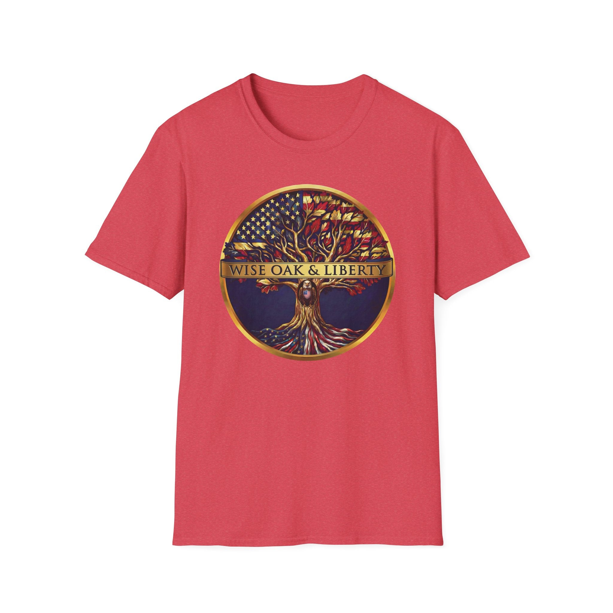 Wise Oak & Liberty Official Emblem T-Shirt | Patriotic Tree & Eagle Tee