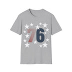 Spirit of '76 Retro Patriotic T-Shirt | Vintage 1776 Stars Tee