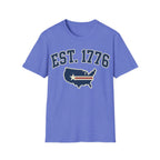 Vintage EST 1776 USA Map T-Shirt | Classic Americana Patriotic Tee
