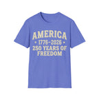 America 250 T-Shirt | Vintage 1776-2026 250 Years of Freedom Tee