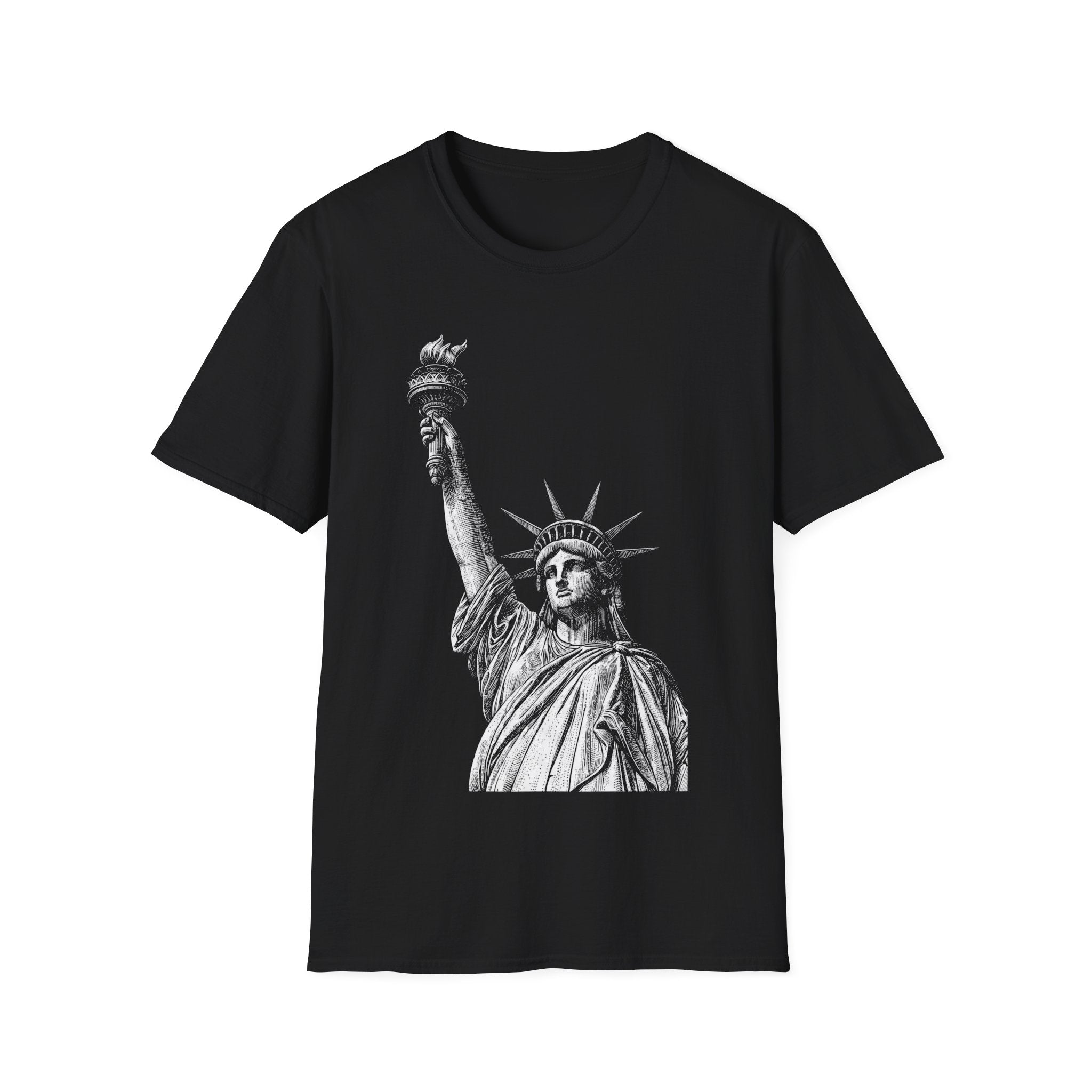 Vintage Engraved Statue Of Liberty T-Shirt