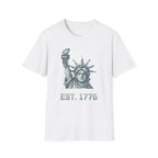8-Bit Statue Of Liberty T-Shirt | Retro Gamer Est. 1776 Pixel Art Tee