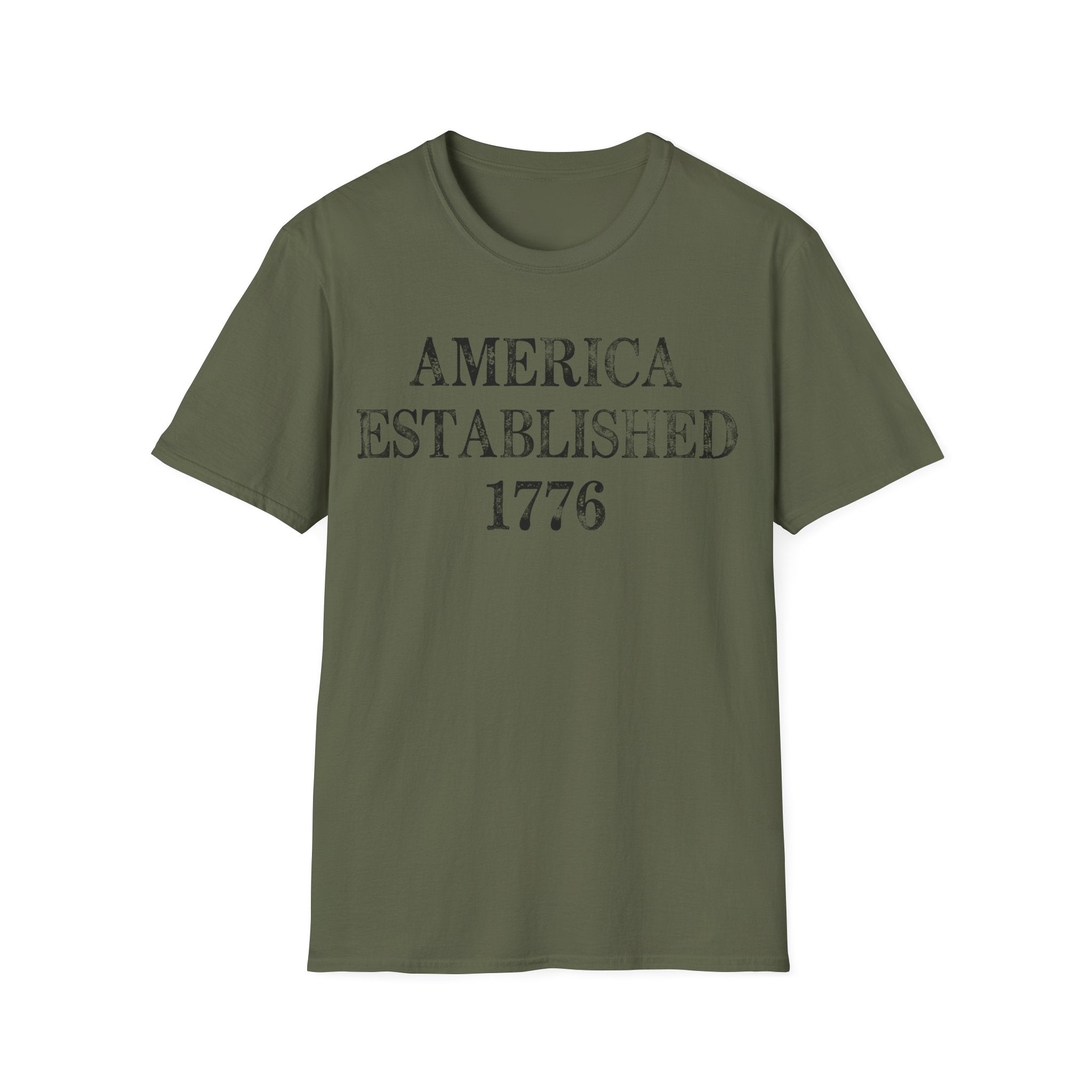America Established 1776 Vintage Distressed T-Shirt