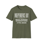 Independence Day 1776-2026 T-Shirt | Built Across Generations USA 250 Tee