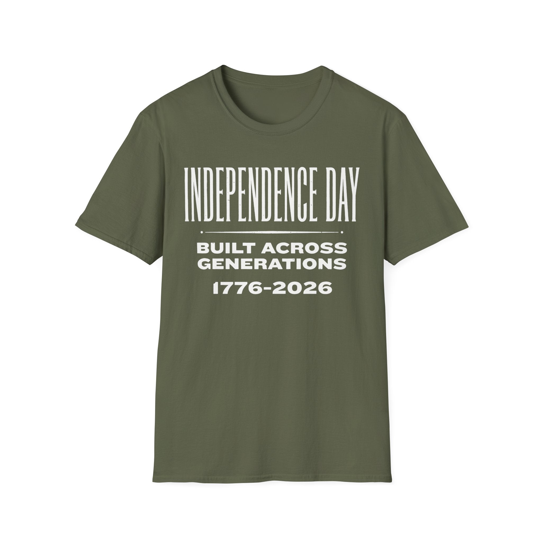 Independence Day 1776-2026 T-Shirt | Built Across Generations USA 250 Tee