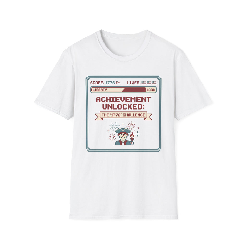 8-Bit Patriotic T-Shirt | Achievement Unlocked 1776 Retro Gamer Tee
