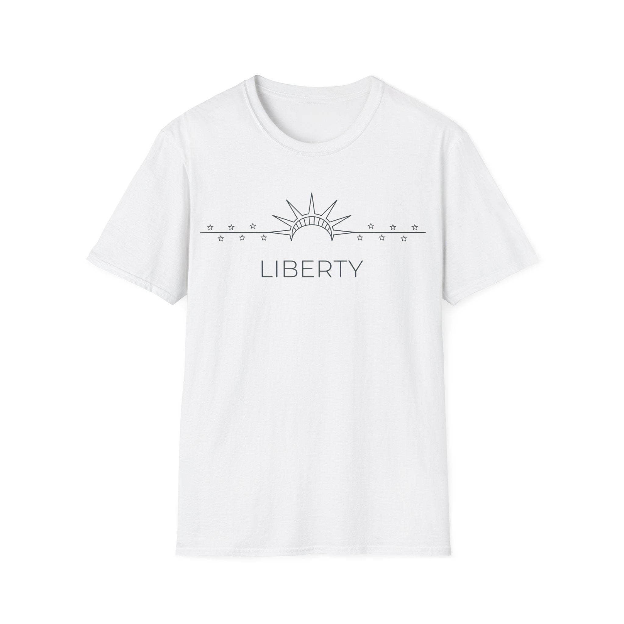 Minimalist Statue of Liberty T-Shirt | Subtle Patriotic Line Art Tee