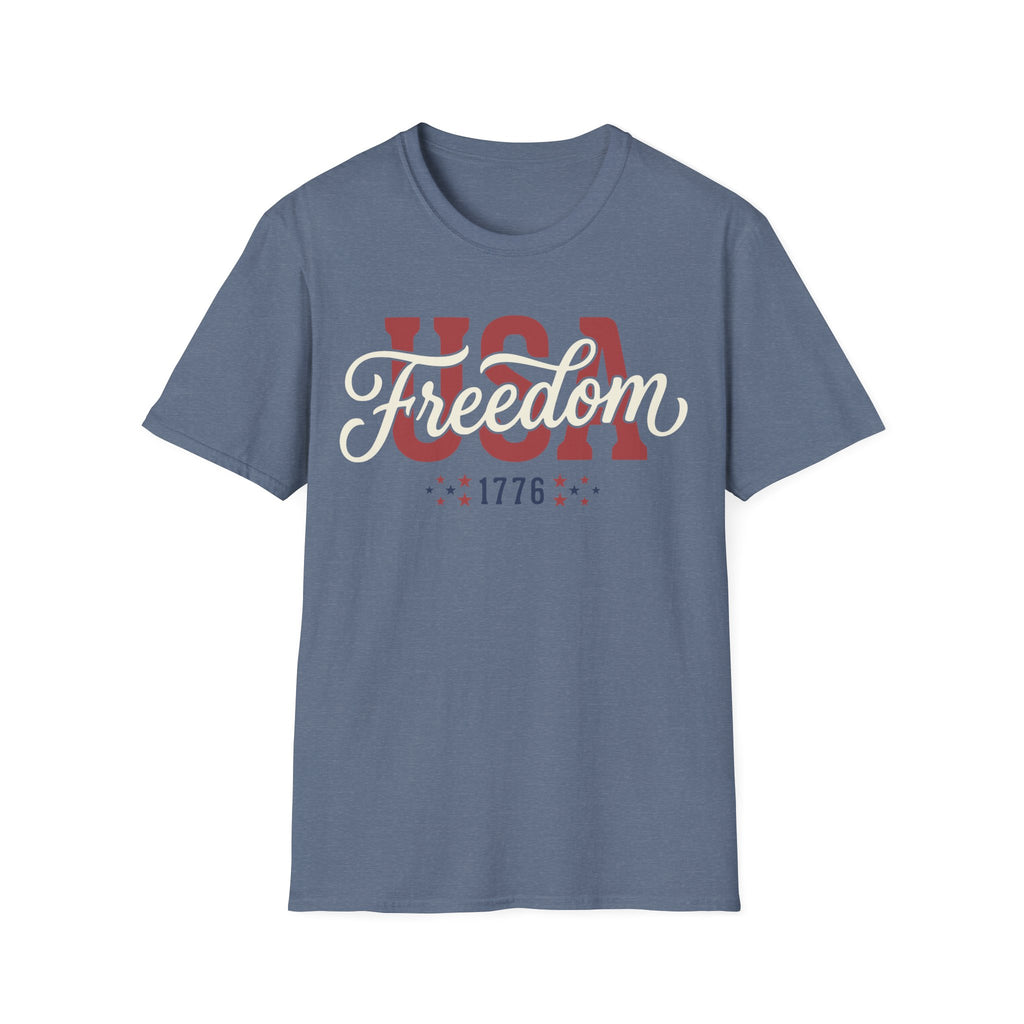 Vintage USA Freedom 1776 T-Shirt | Classic Patriotic Graphic Tee