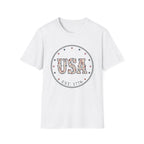 Floral USA Est 1776 T-Shirt | Country Western Patriotic Tee