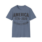 America 250 T-Shirt | Vintage Distressed 1776-2026 Freedom Tee