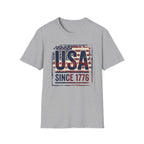 Vintage USA Since 1776 T-Shirt | Distressed American Flag Patriotic Tee