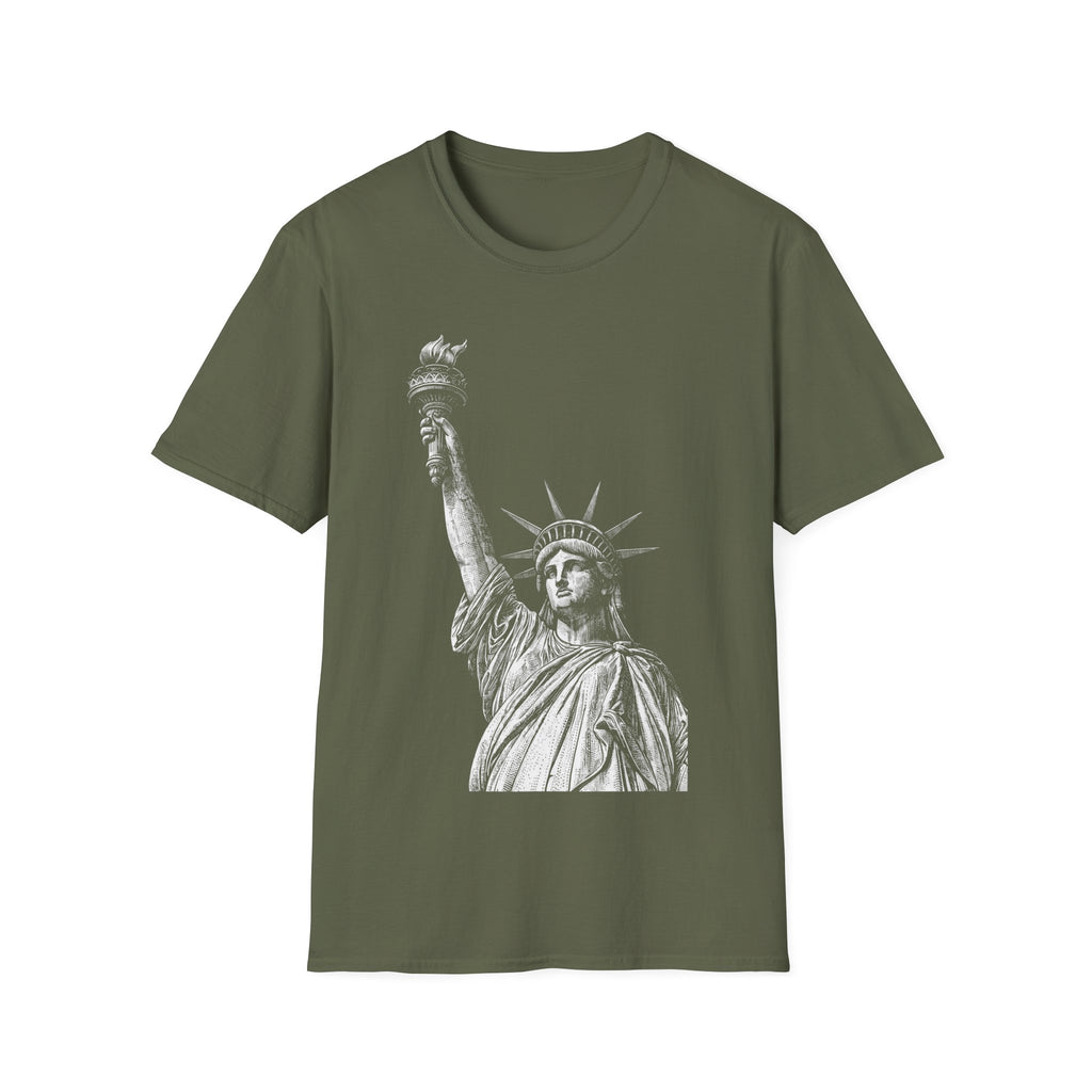 Vintage Engraved Statue Of Liberty T-Shirt