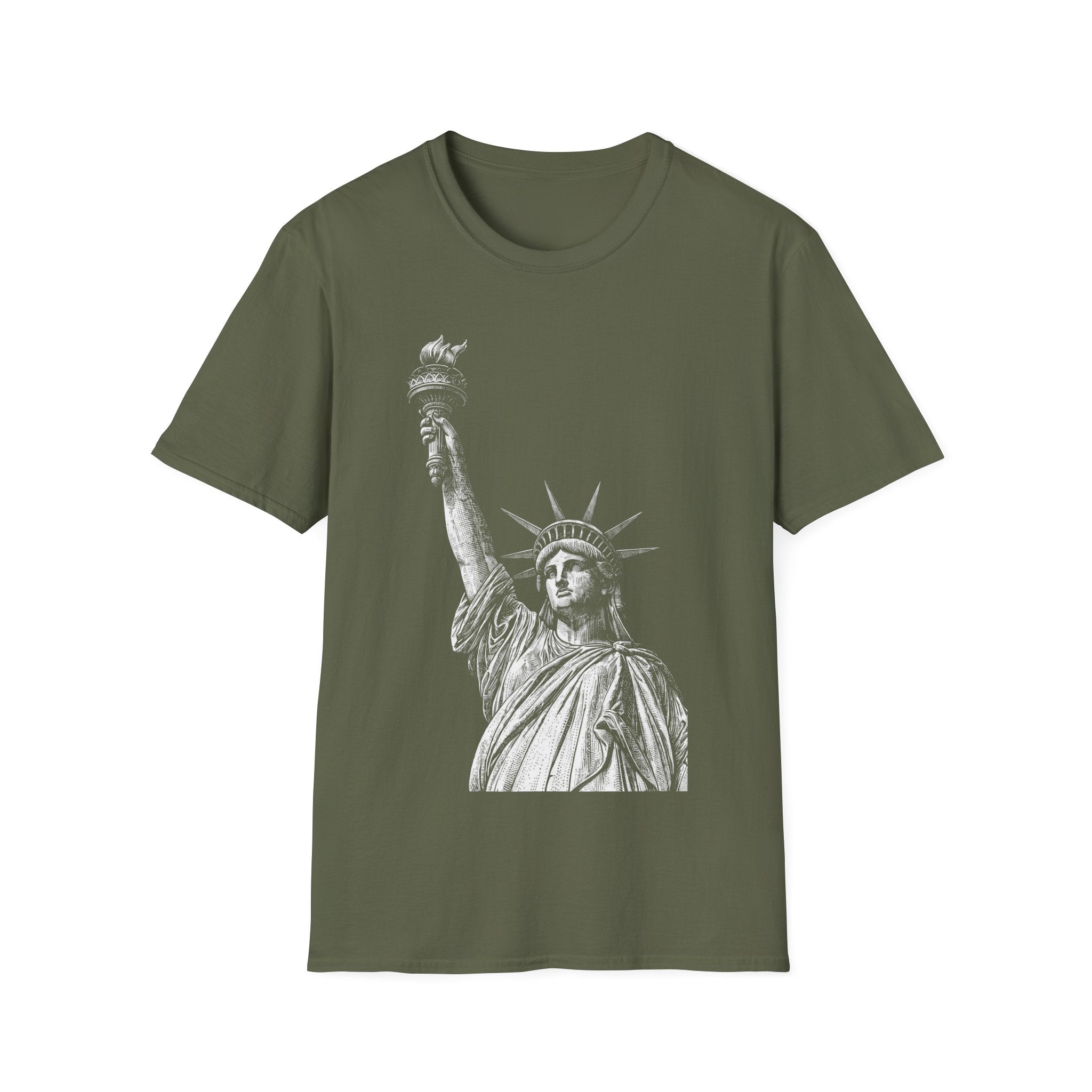 Vintage Engraved Statue Of Liberty T-Shirt