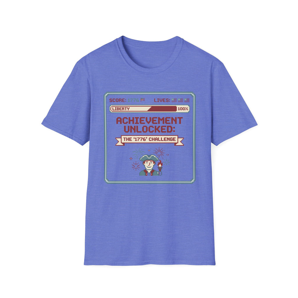8-Bit Patriotic T-Shirt | Achievement Unlocked 1776 Retro Gamer Tee