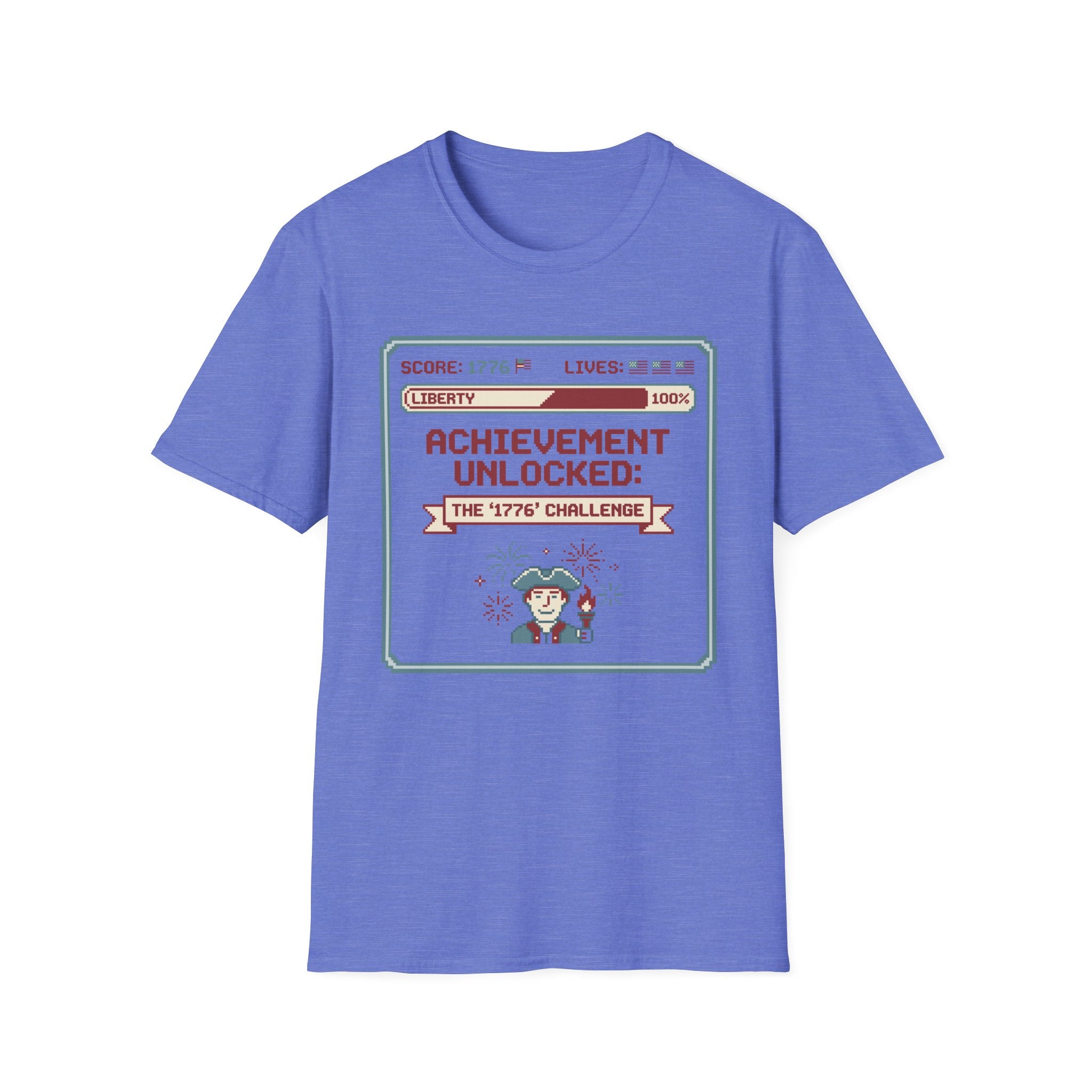 8-Bit Patriotic T-Shirt | Achievement Unlocked 1776 Retro Gamer Tee