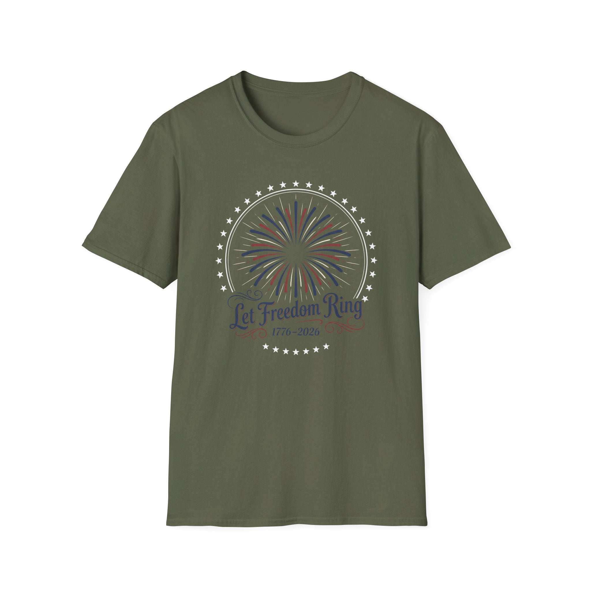 Let Freedom Ring: America 250th Anniversary Fireworks T-Shirt (1776-2026)