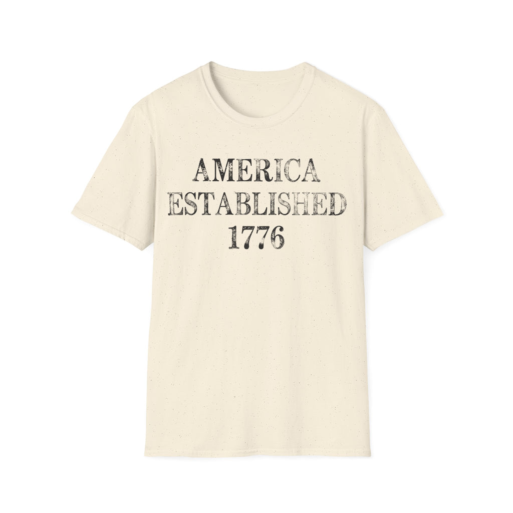 America Established 1776 Vintage Distressed T-Shirt