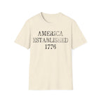 America Established 1776 Vintage Distressed T-Shirt