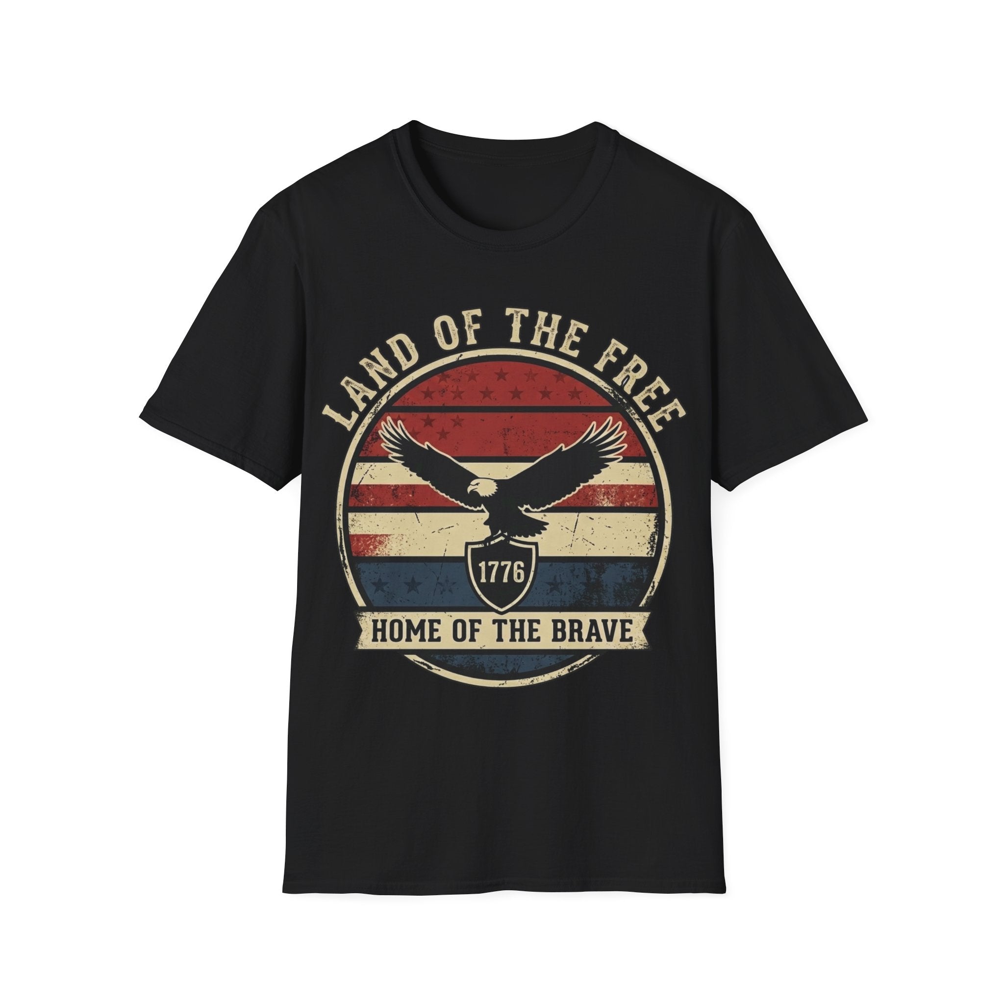 Land of the Free Home of the Brave Shirt | Vintage 1776 Eagle Tee