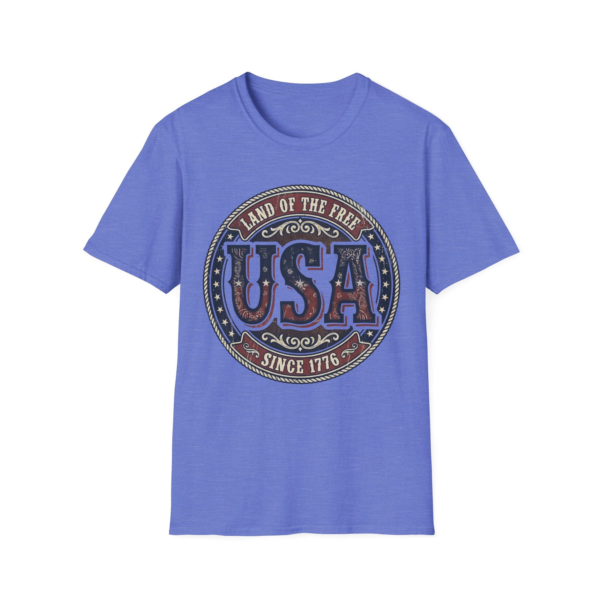 Vintage Western USA Land of the Free T-Shirt | Country Patriotic Tee