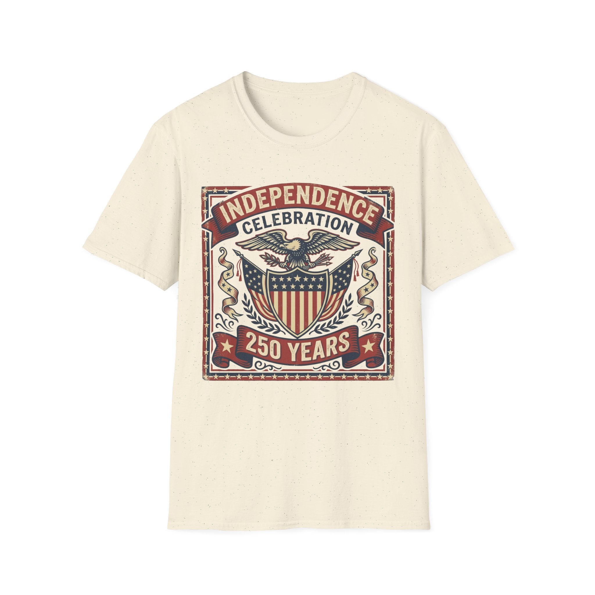 Vintage "Independence Celebration 250 Years" Eagle & Shield T-Shirt