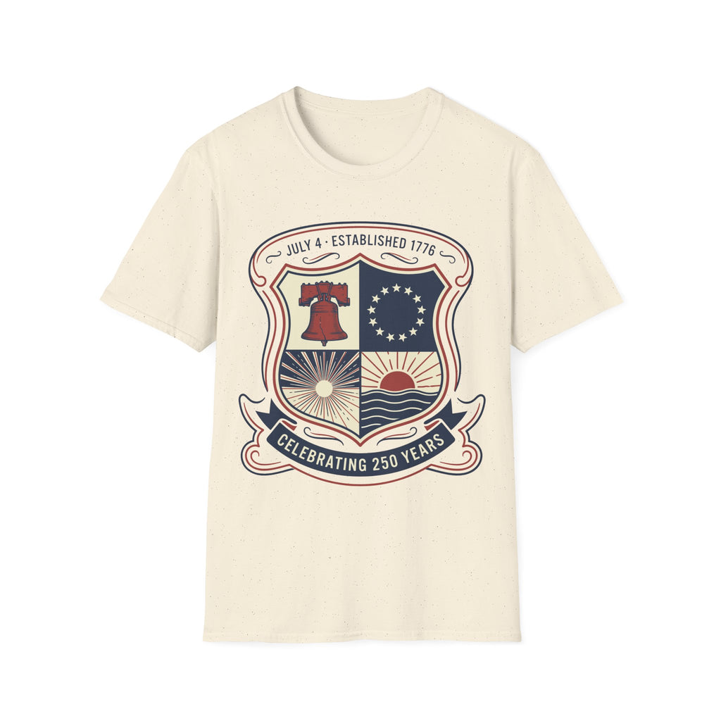 America 250th Anniversary Shield Shirt | Established 1776 Vintage Crest