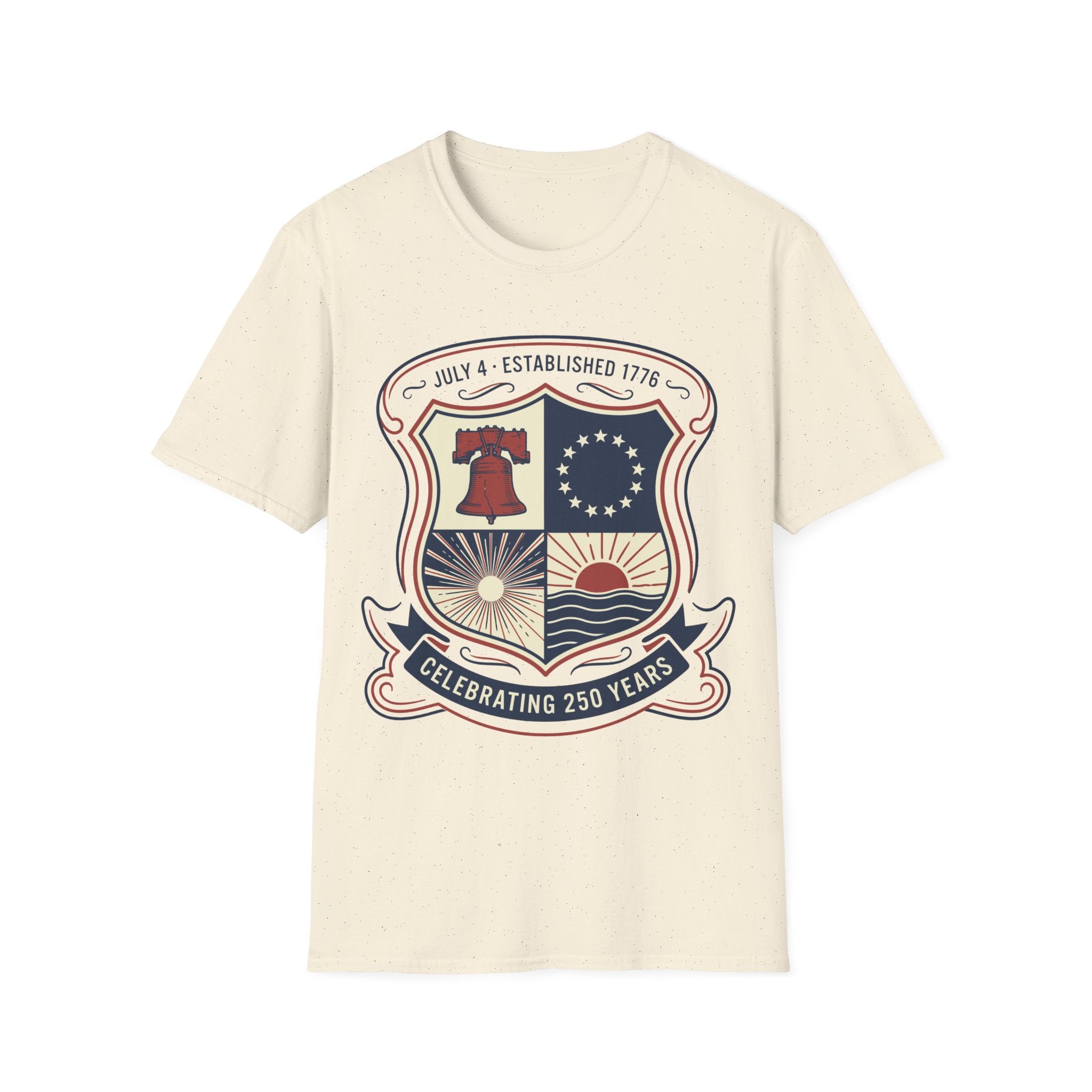 America 250th Anniversary Shield Shirt | Established 1776 Vintage Crest
