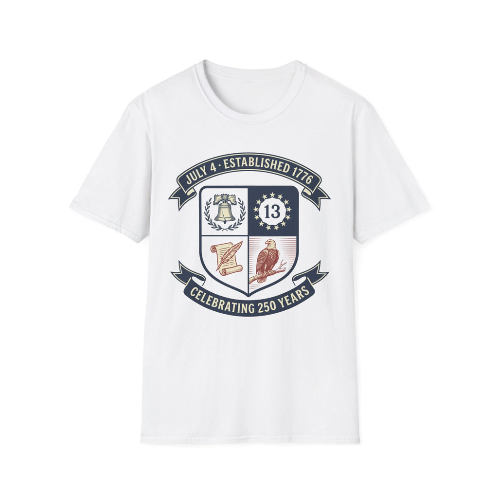 America 250th Anniversary Shield Shirt | Established 1776 Crest Tee