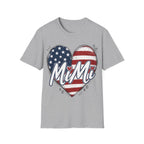 Mimi Distressed American Flag Heart T-Shirt
