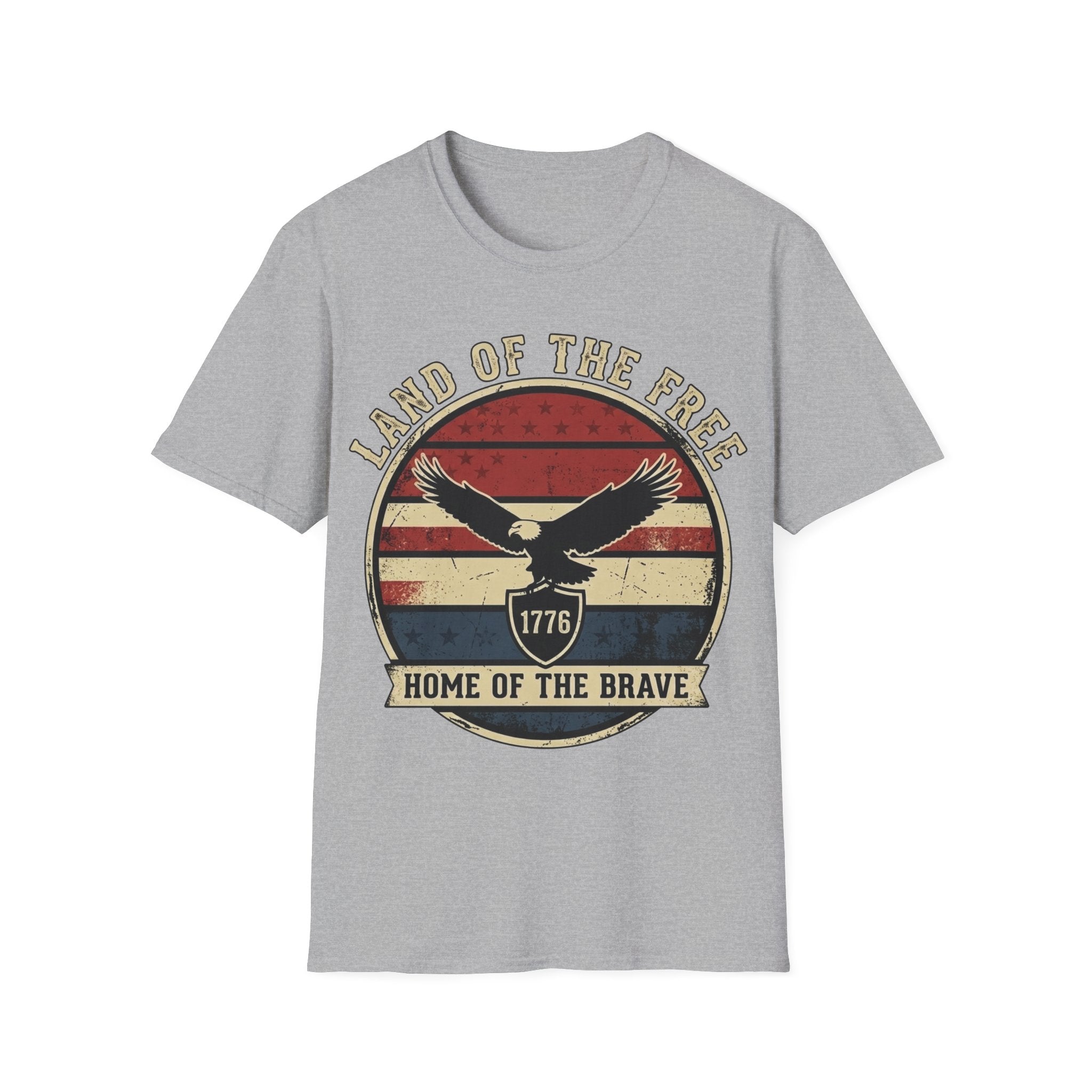 Land of the Free Home of the Brave Shirt | Vintage 1776 Eagle Tee