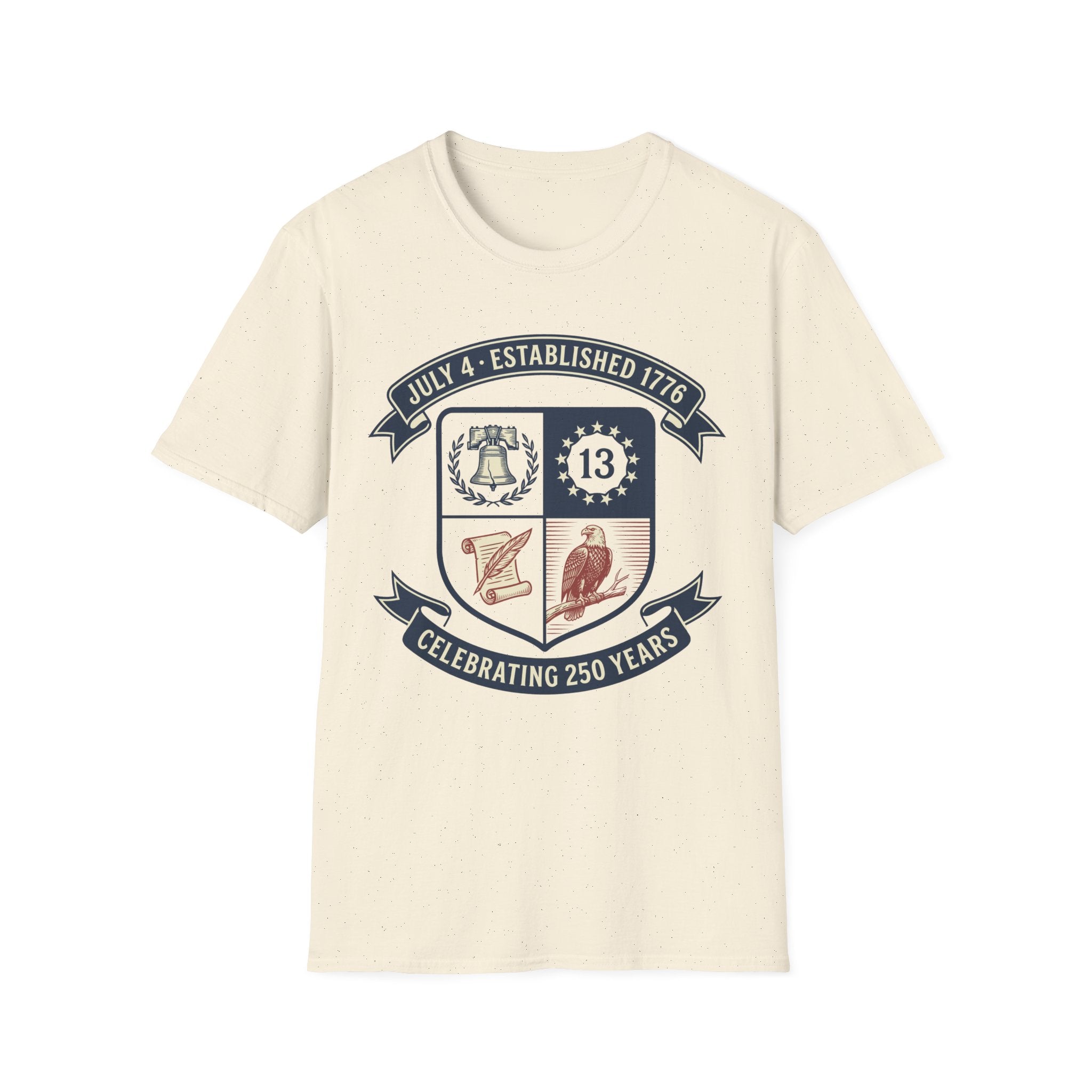 America 250th Anniversary Shield Shirt | Established 1776 Crest Tee