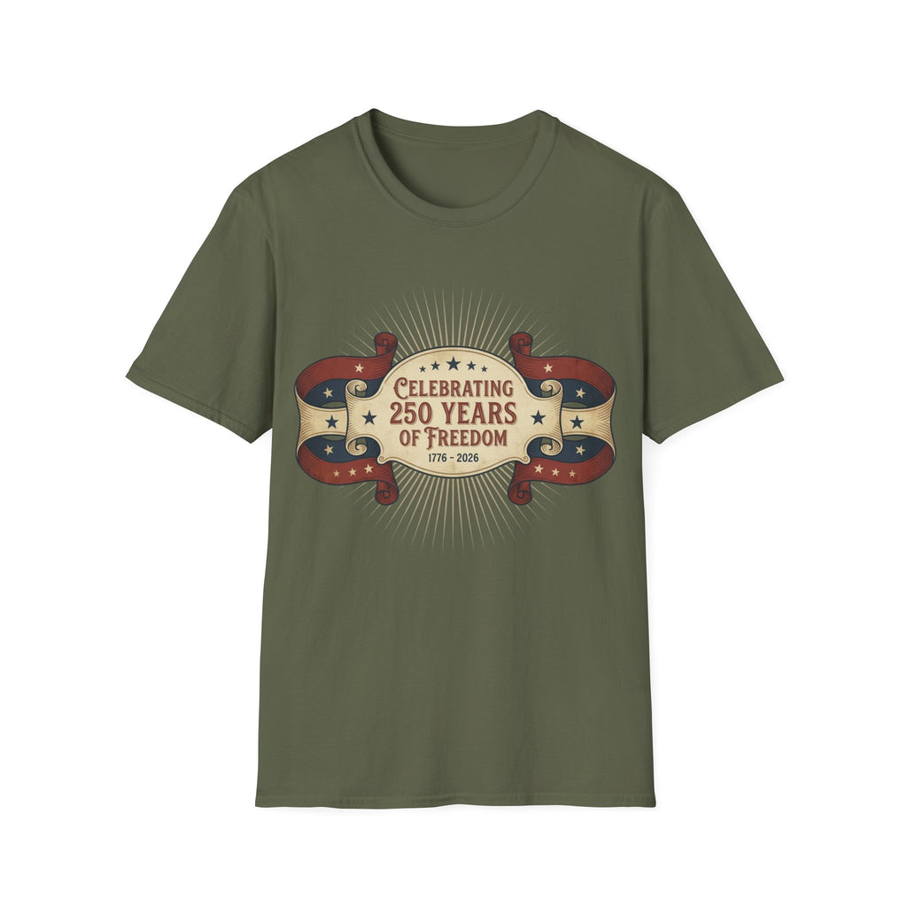 Celebrating 250 Years of Freedom: Vintage USA Anniversary T-Shirt