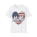 Mimi Distressed American Flag Heart T-Shirt