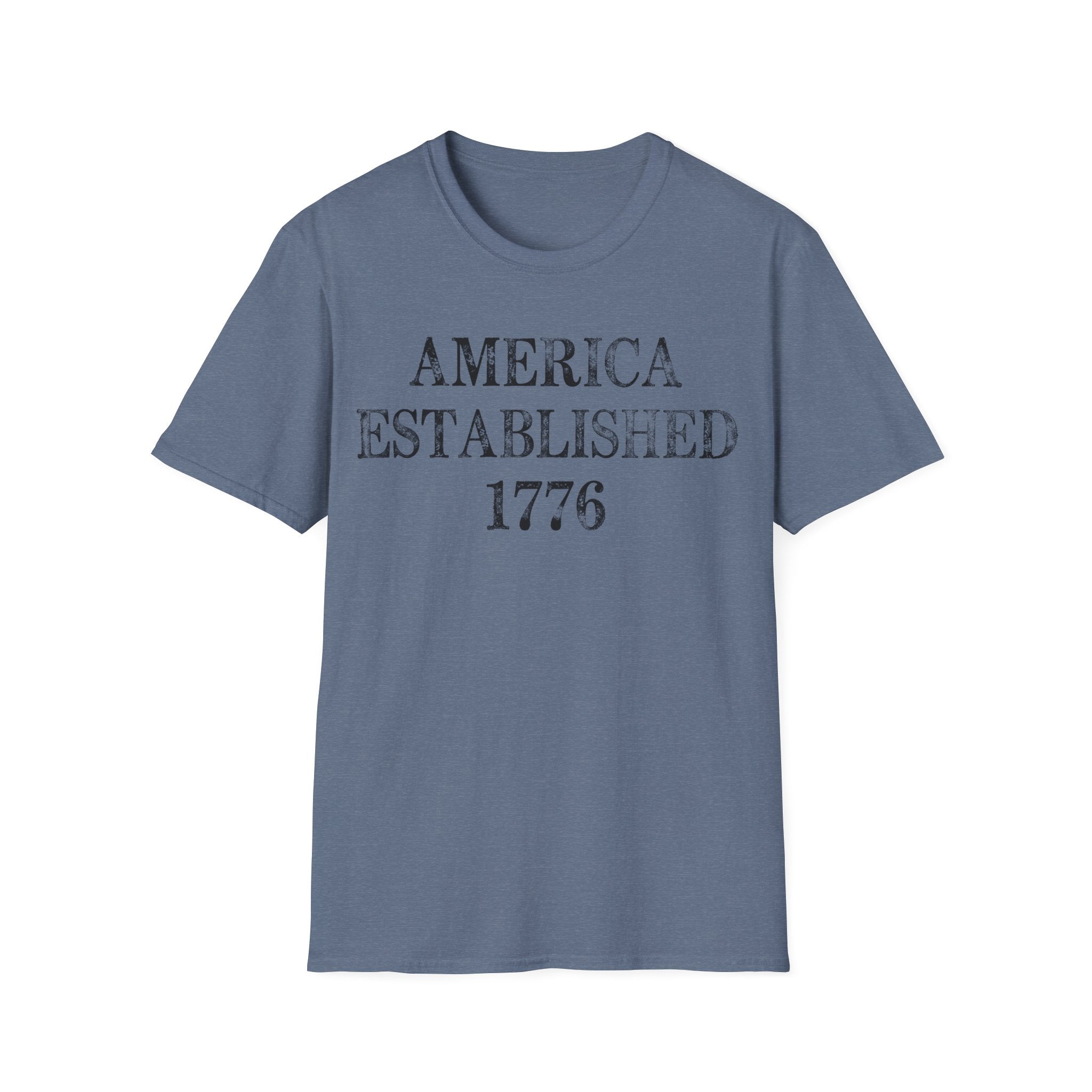 America Established 1776 Vintage Distressed T-Shirt