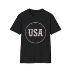 Floral USA Est 1776 T-Shirt | Country Western Patriotic Tee
