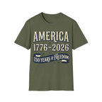 America 250th Anniversary 1776-2026 Vintage Patriotic T-Shirt