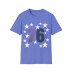 Spirit of '76 Retro Patriotic T-Shirt | Vintage 1776 Stars Tee