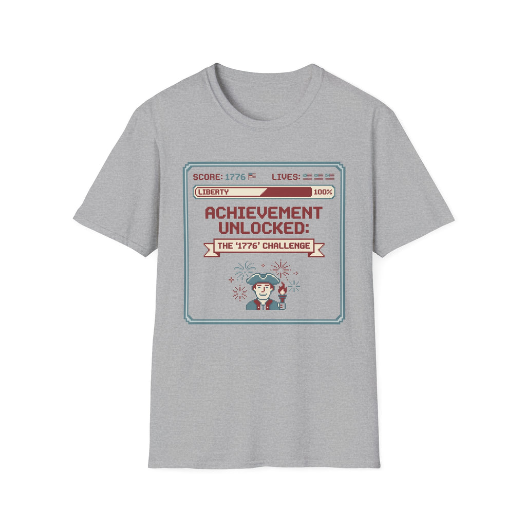 8-Bit Patriotic T-Shirt | Achievement Unlocked 1776 Retro Gamer Tee