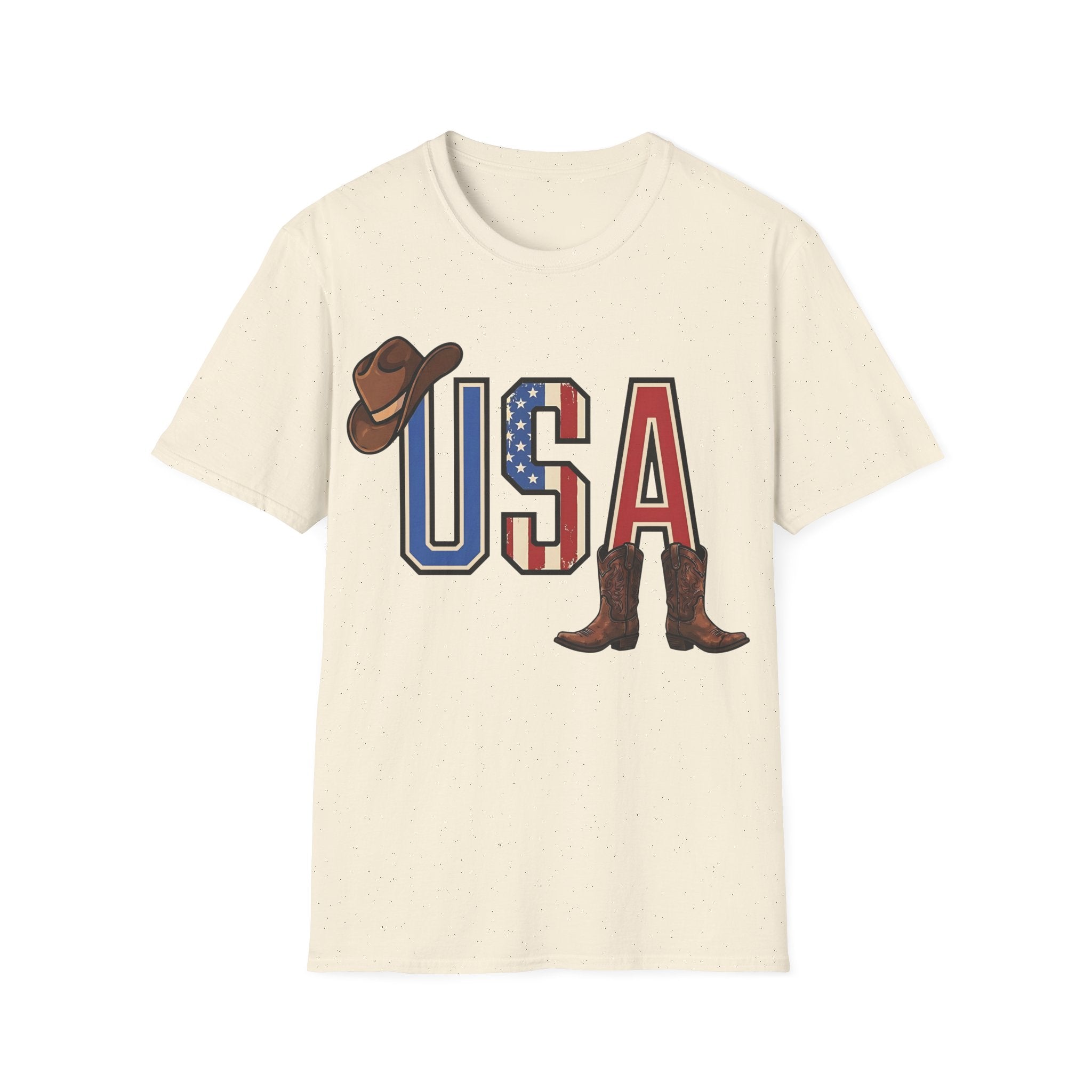 Western Cowboy Hat And Boots USA T-Shirt