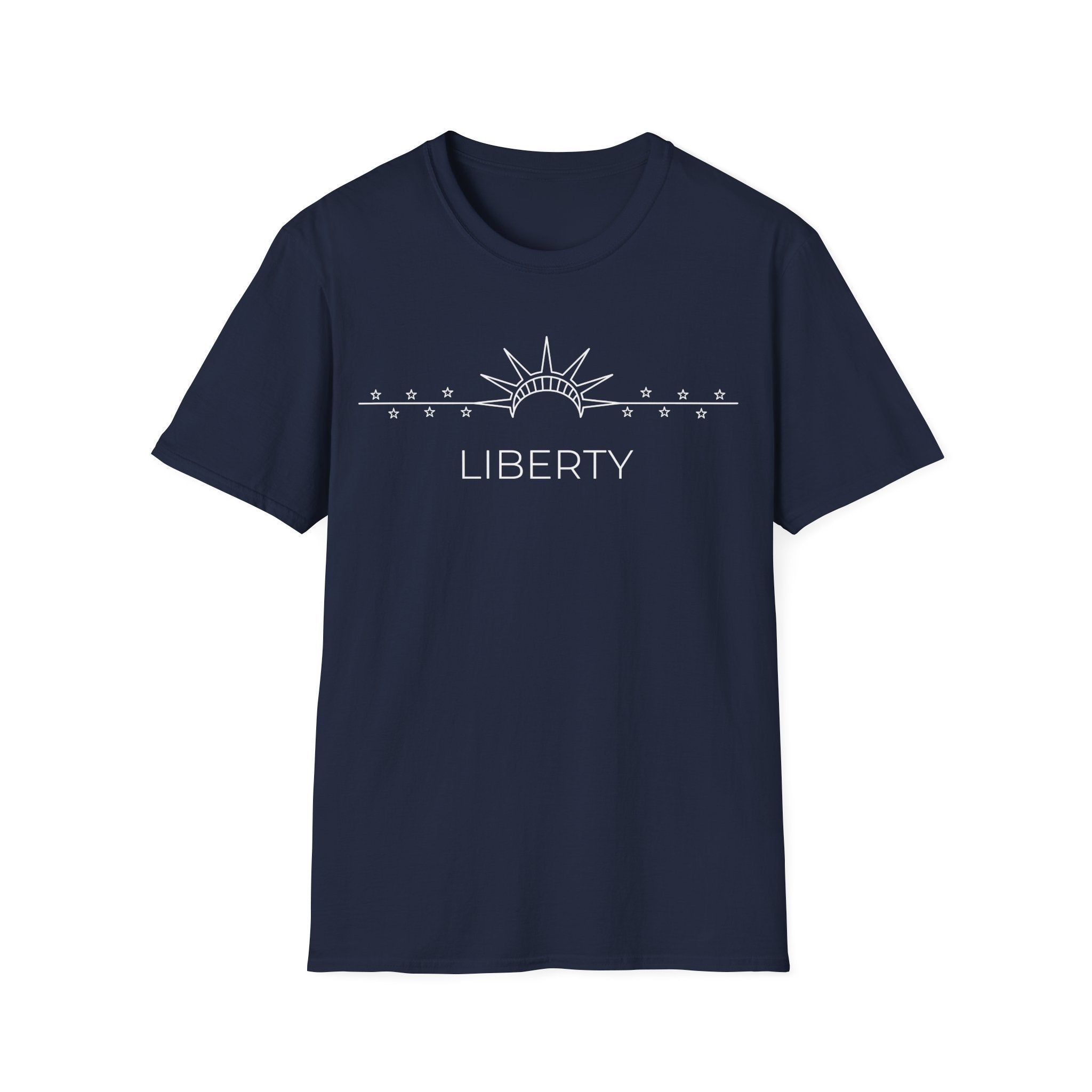 Minimalist Statue of Liberty T-Shirt | Subtle Patriotic Line Art Tee