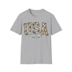 Floral USA Sunflower Est 1776 T-Shirt | Boho Patriotic Tee