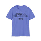 America Established 1776 Vintage Distressed T-Shirt