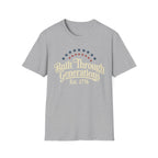 Built Through Generations: Vintage Est. 1776 Patriotic T-Shirt