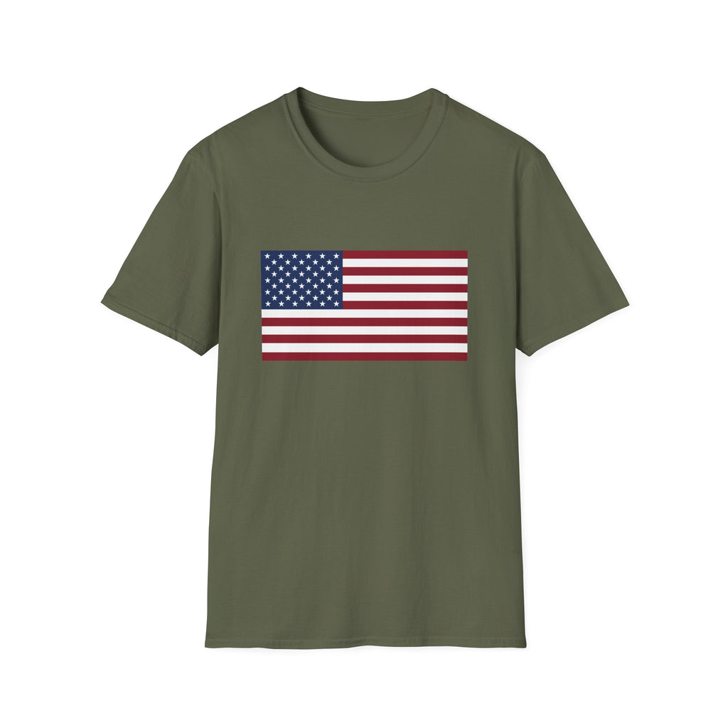 Classic American Flag T-Shirt | Simple Stars & Stripes Patriotic Tee